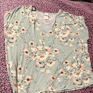 Floral Print Women's Top